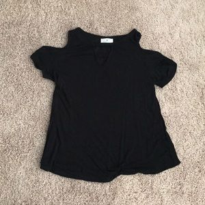 Cold shoulder t shirt